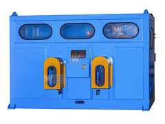 De automatische Dubbele Spoel neemt Machine voor de Machine van het het Aluminiumdraadtrekken van de Koperdraad op